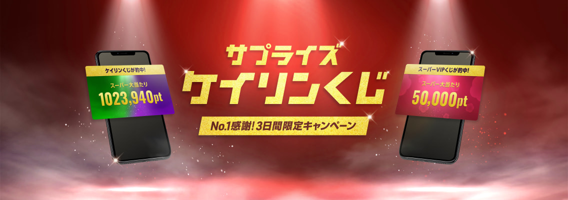 サプライズケイリンくじ No.1感謝!3日限定キャンペーン